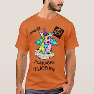 Punk Rock Unicorn Chaos Concert Festival Anarchie T-Shirt