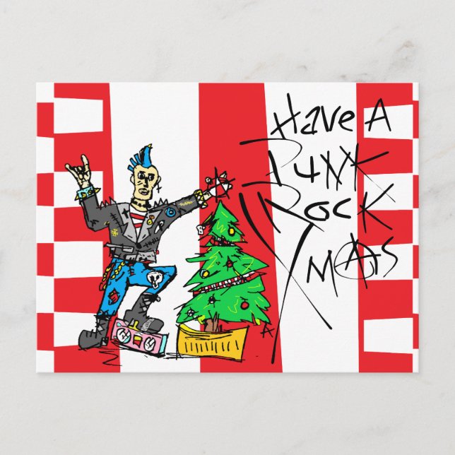 PUNK ROCK XMAS  POSTCARD (Front)