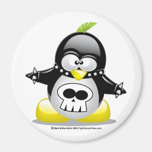 Punk Rocker Penguin Magnet