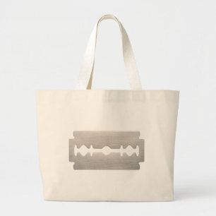PUNK ROCKER RAZOR BLADES LARGE TOTE BAG
