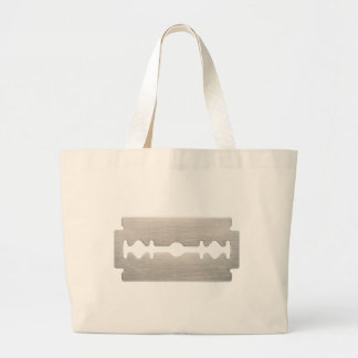 PUNK ROCKER RAZOR BLADES LARGE TOTE BAG