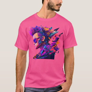 Punk Rocker With Pop Art Sunglasses T-Shirt