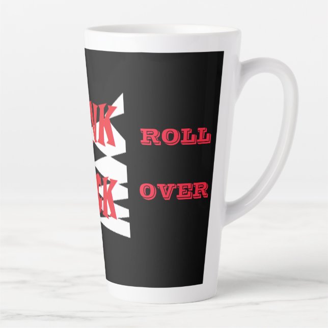 PUNK ROCKERS RULE OKAY DESIGN LATTE MUG (Right)