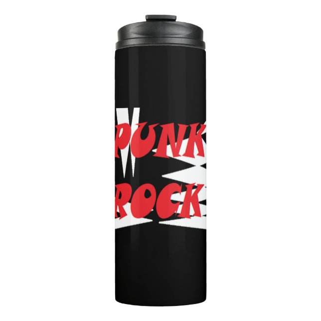 PUNK ROCKERS RULE OKAY DESIGN THERMAL TUMBLER (Front)