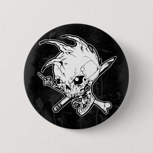 Punk Skull Button