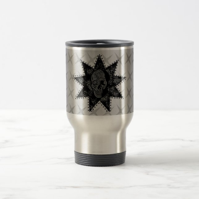 Punk Skull Mug (Grey) (Center)
