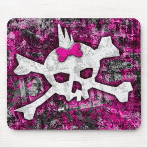 Punk Skull Princess Mouse Mat