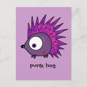 Punk the Hedgehog Postcard