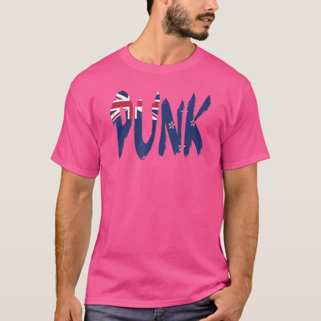 Punk Till I Die New Zealand Flag Kiwi Edition T-Shirt (Front)