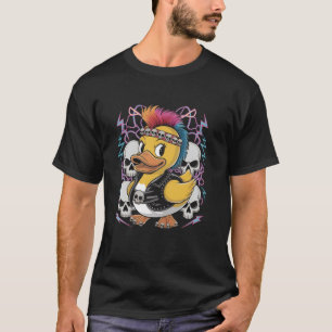 Punk Tshirt Men's Women Duck Rock Ducker Anarchy P