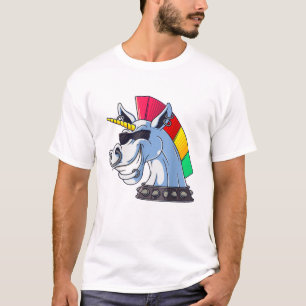 Punk Unicorn Funny Ironic Cool Unicorn Punk Rock M T-Shirt