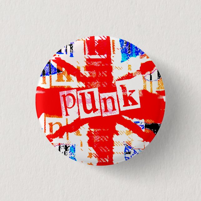 Punk Union Jack Button (Front)