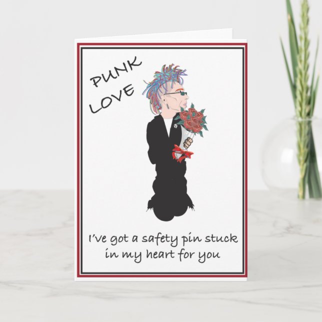 Punk Valentine Holiday Card (Front)
