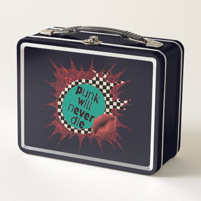 Punk Will Never Die Metal Lunchbox (Front)