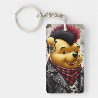 Punk Winnie the Pooh 1 Key Ring