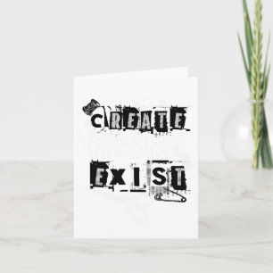 Punk's Creed Create  Card
