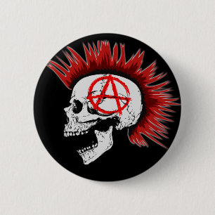 PUNKS NOT DEAD 6 CM ROUND BADGE