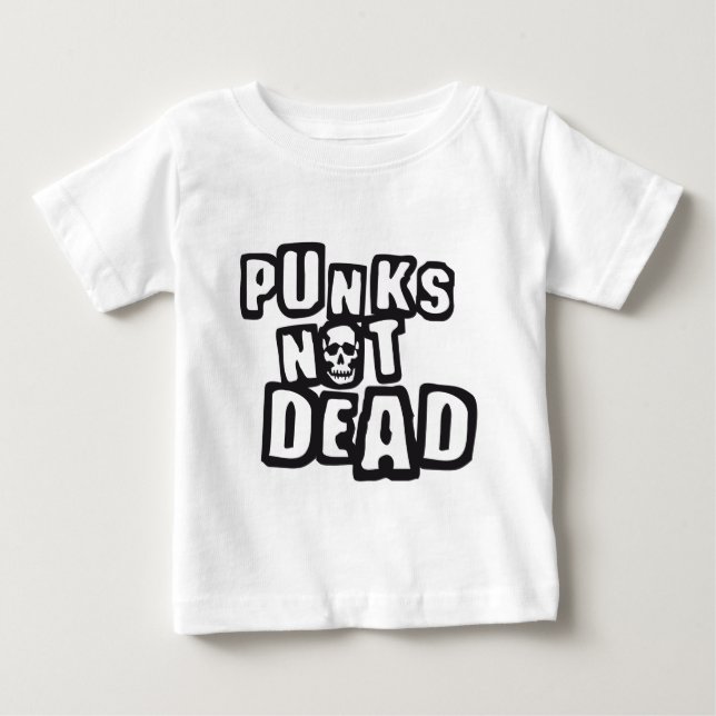 punks not dead baby T-Shirt (Front)
