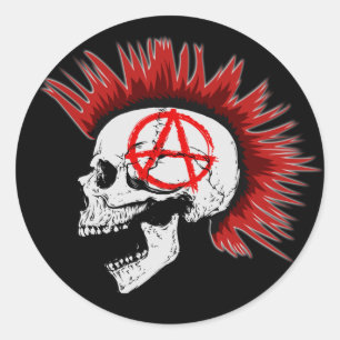 PUNK'S NOT DEAD CLASSIC ROUND STICKER