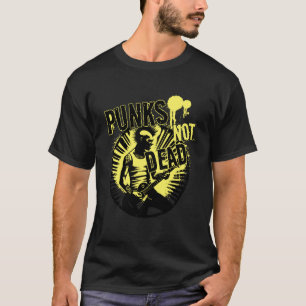 Punks Not Dead Grunge Mohawk Rebel Art Retro Look T-Shirt