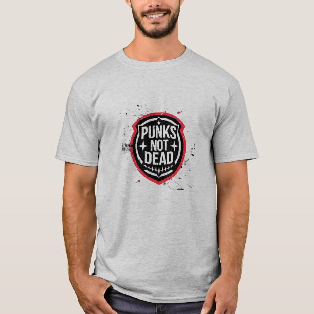 Punks Not Dead Grunge T-Shirt (Front)