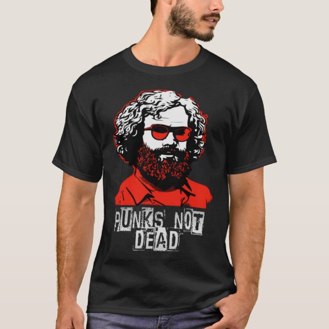 Punks Not Dead, Karl Marx, Oi, Punkrock, Punk Pull T-Shirt (Front)