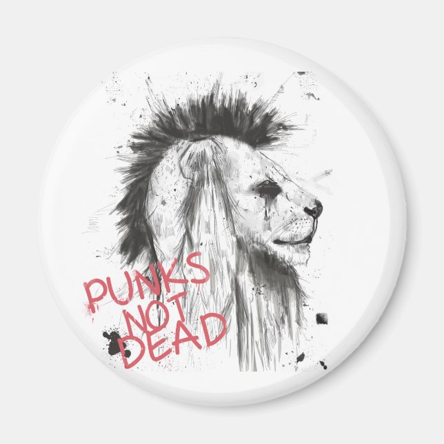 punks not dead magnet (Front)
