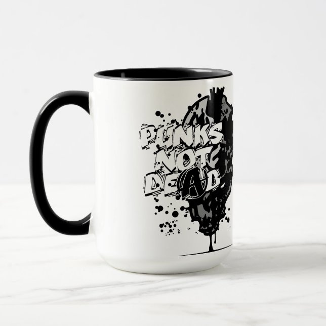 punks not dead mug (Left)