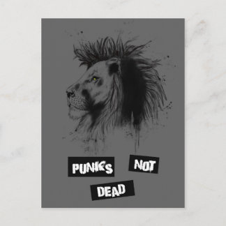 punks not dead postcard