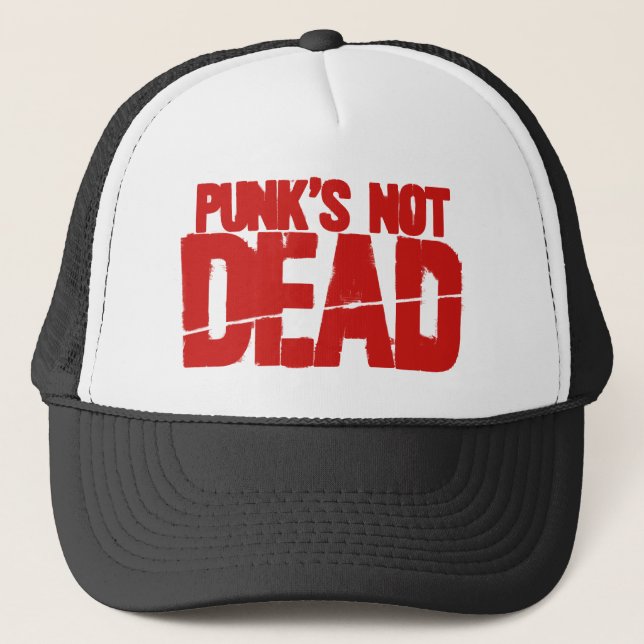 Punks Not Dead Trucker Hat (Front)