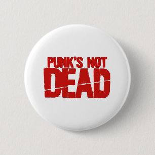 Punk's Not Dead - Video Game Gamer Gaming 6 Cm Round Badge