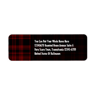 Punky Plaid Blood Red