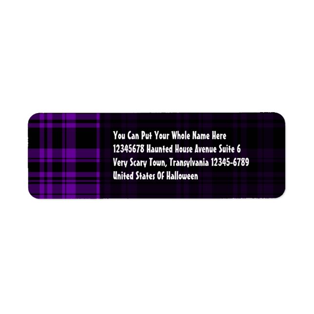 Punky Plaid Purple (Front)