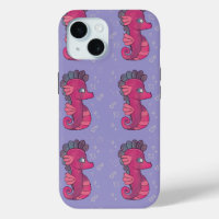 Punky Seahorse | Cute Pink Seahorse
