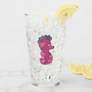 Punky Seahorse   Cute Pink Seahorse Glass