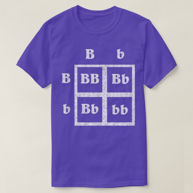 Punnet Square Science Distressed Shirt - Genetics  (Design Front)