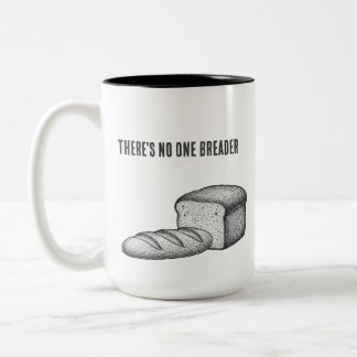 Punny Baker Bakery Bread Pun Gift   Two-Tone Coffee Mug