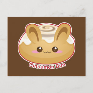 Punny Buns: Cute Cinnamon Bunny Postcard