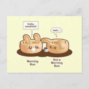 Punny Buns: Cute Morning Bunny Postcard