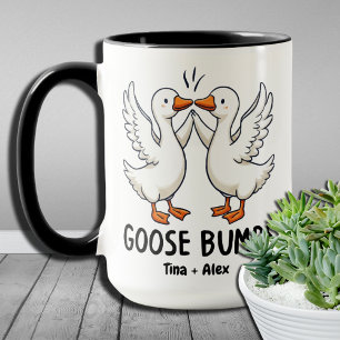 Punny Cute Goose Bumps Funny Animal Pun Lover  Mug