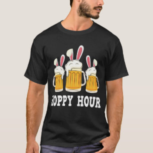 Punny Easter Happy Bunny Beer Drinking T-Shirt