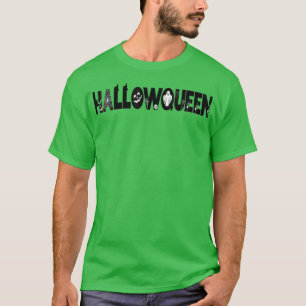 Punny Hallowqueen Halloween T-Shirt