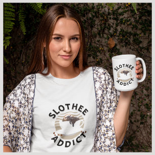 Punny Sloth And Coffee Lovers  T-Shirt