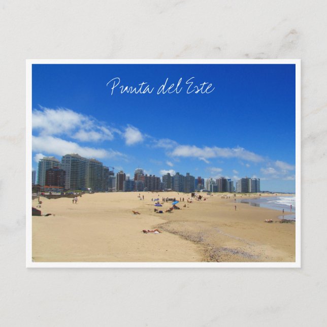 punta beach skyline postcard (Front)