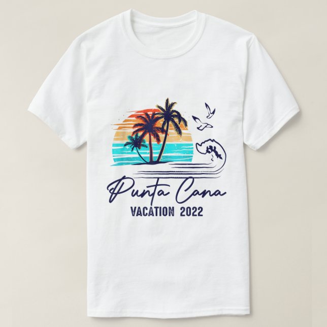 Punta Cana 2022 Dominican Republic Friends Family  T-Shirt (Design Front)