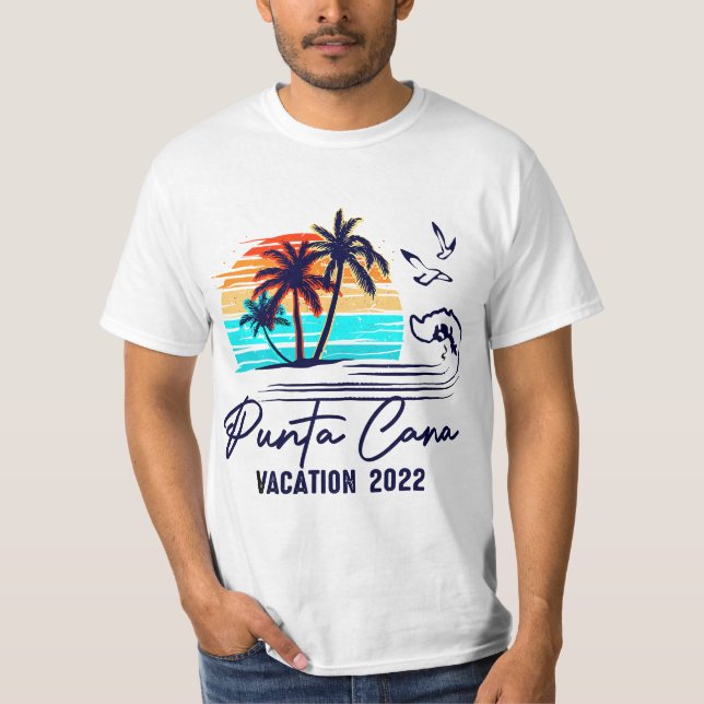 Punta Cana 2022 Dominican Republic Friends, Family T-Shirt (Front)