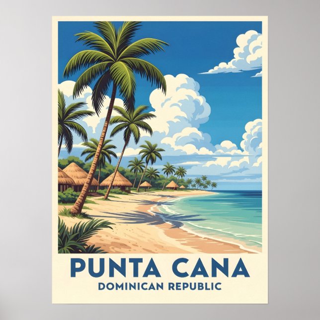 Punta cana beach paradise poster (Front)
