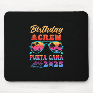 Punta Cana Birthday Crew Vacation Cruise 2025 Summ Mouse Mat