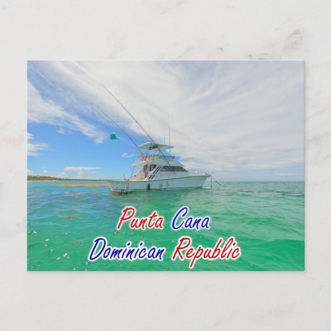 PUNTA CANA BOAT POSTCARD (Front)