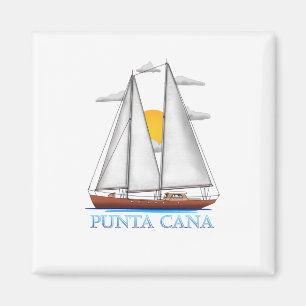 Punta Cana Coastal Nautical Sailing Sailor Magnet